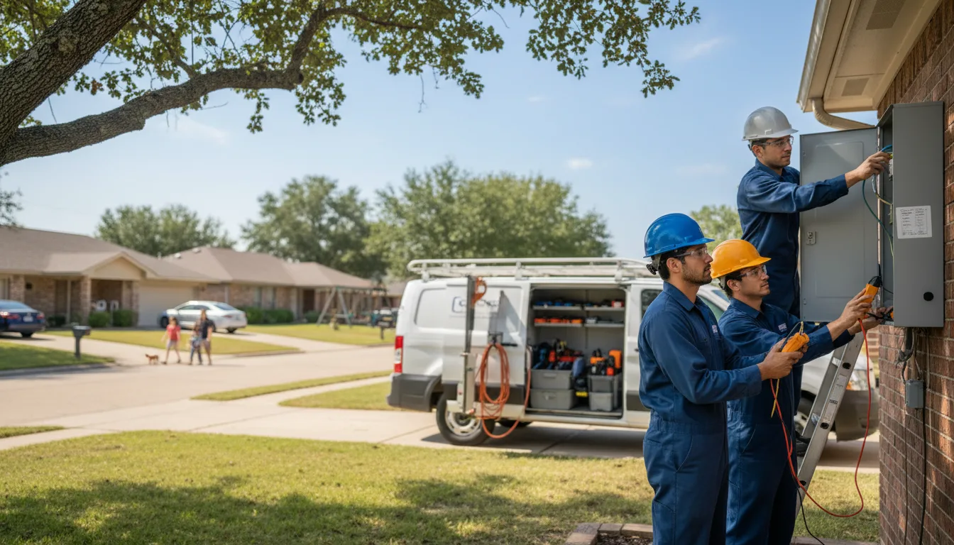 Certified electrician providing emergency electrical services in Halls, TN